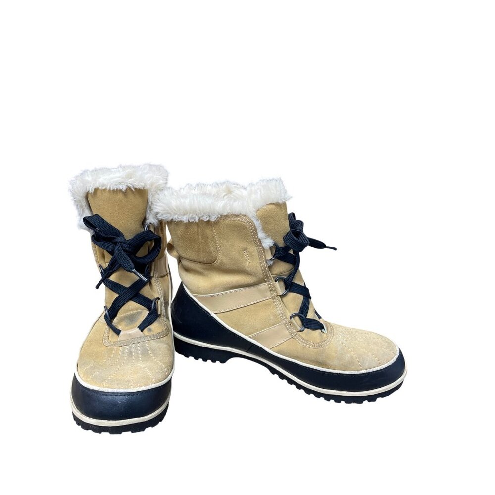 Sorel Womens Carnival Winter Boots Faux Fur Lined Size 8.5 SKU 9286